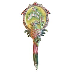 Oiseau en émail cloisonné Miroir Strongwater Style