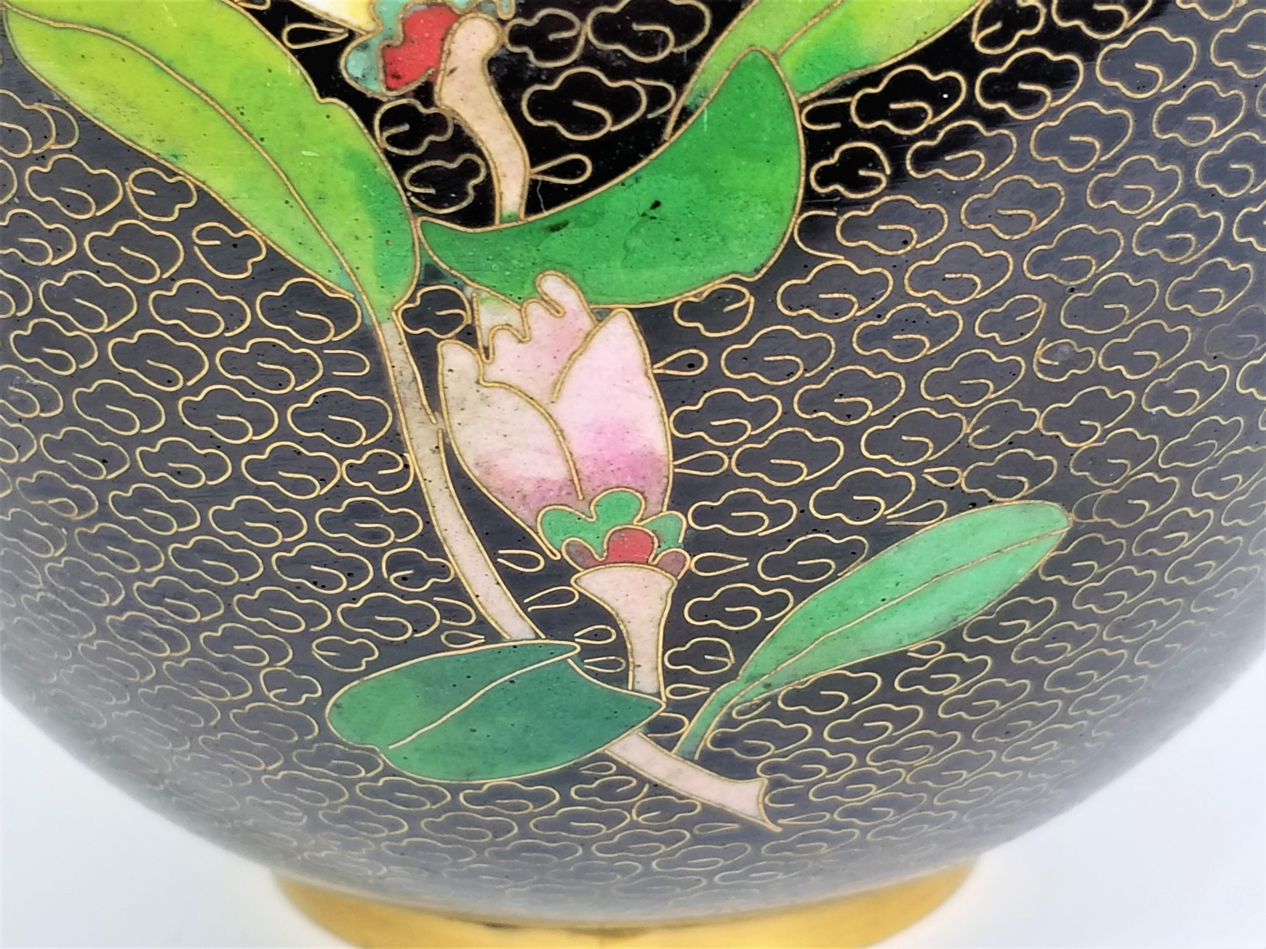 Vasetto di zenzero cloisonné 12