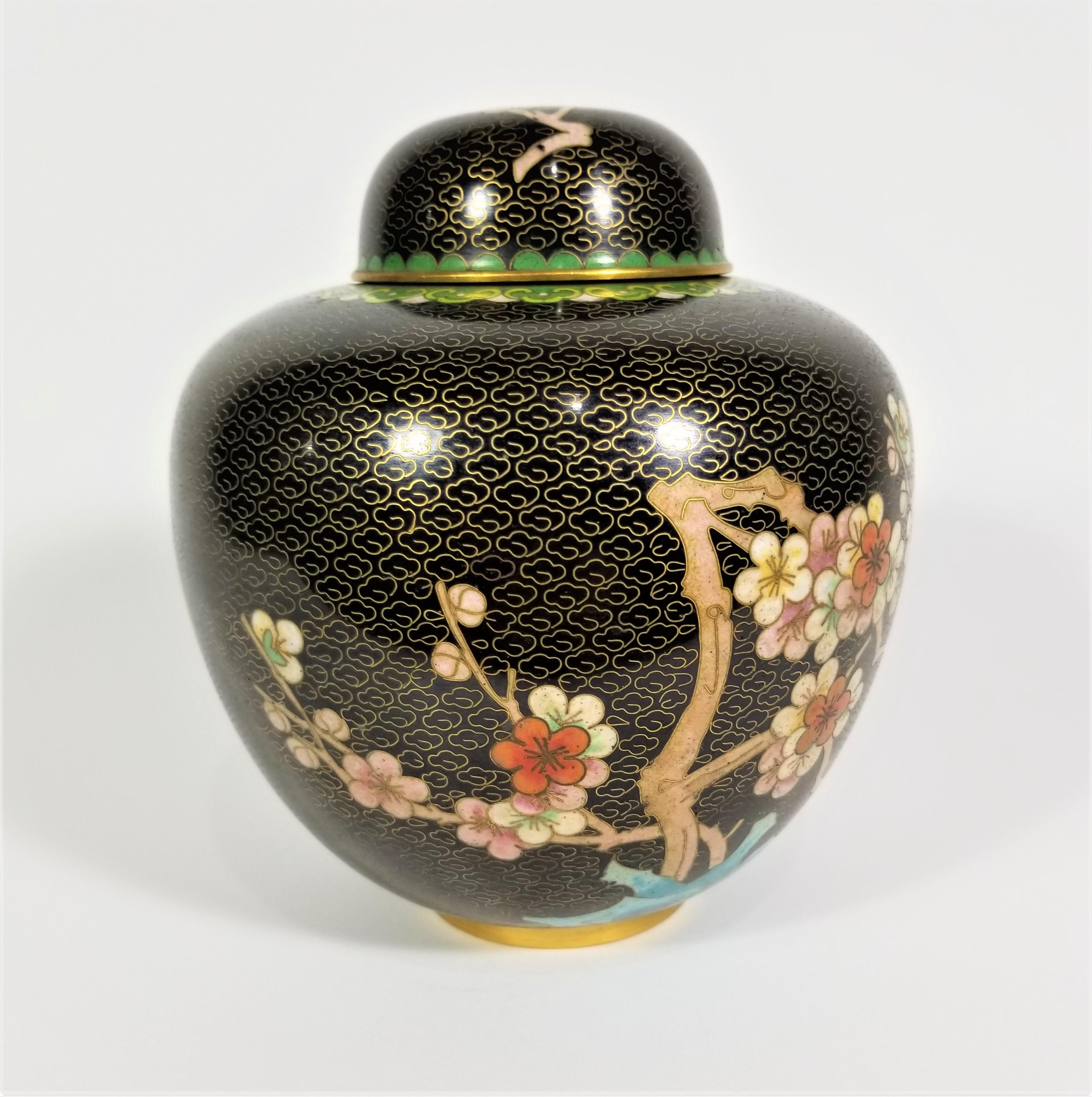 Vasetto di zenzero cloisonné In condizioni ottime a New York, NY