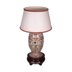 Vintage Cloisonnè Lamp Bronze, China, 20th Century