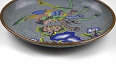 Cloisonné Plate from China, Late 20th Century