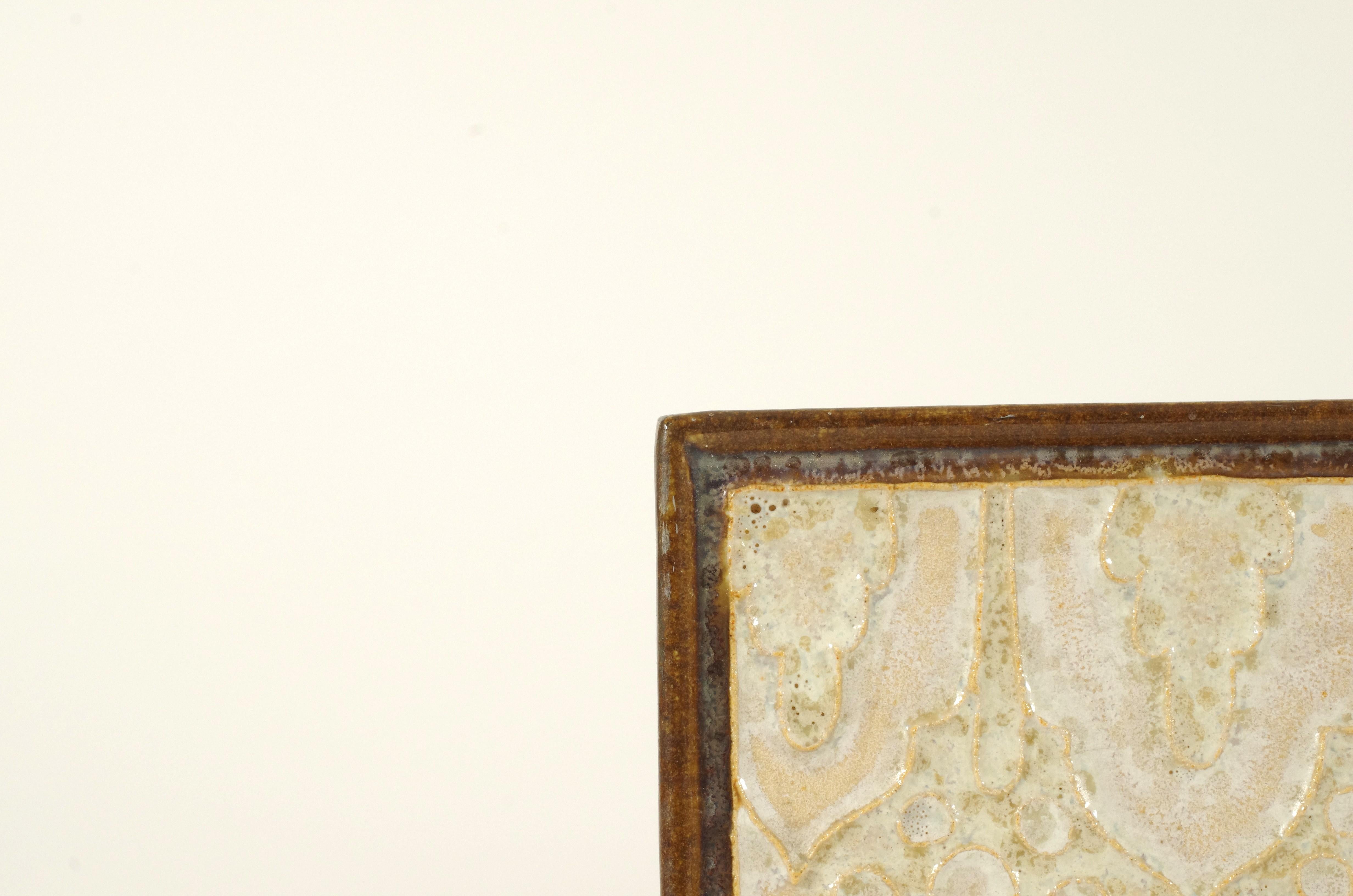 Cloisonné Tile with Pheasant by Bodart for Porceleyne Fles (Delft), post-1945 en vente 7