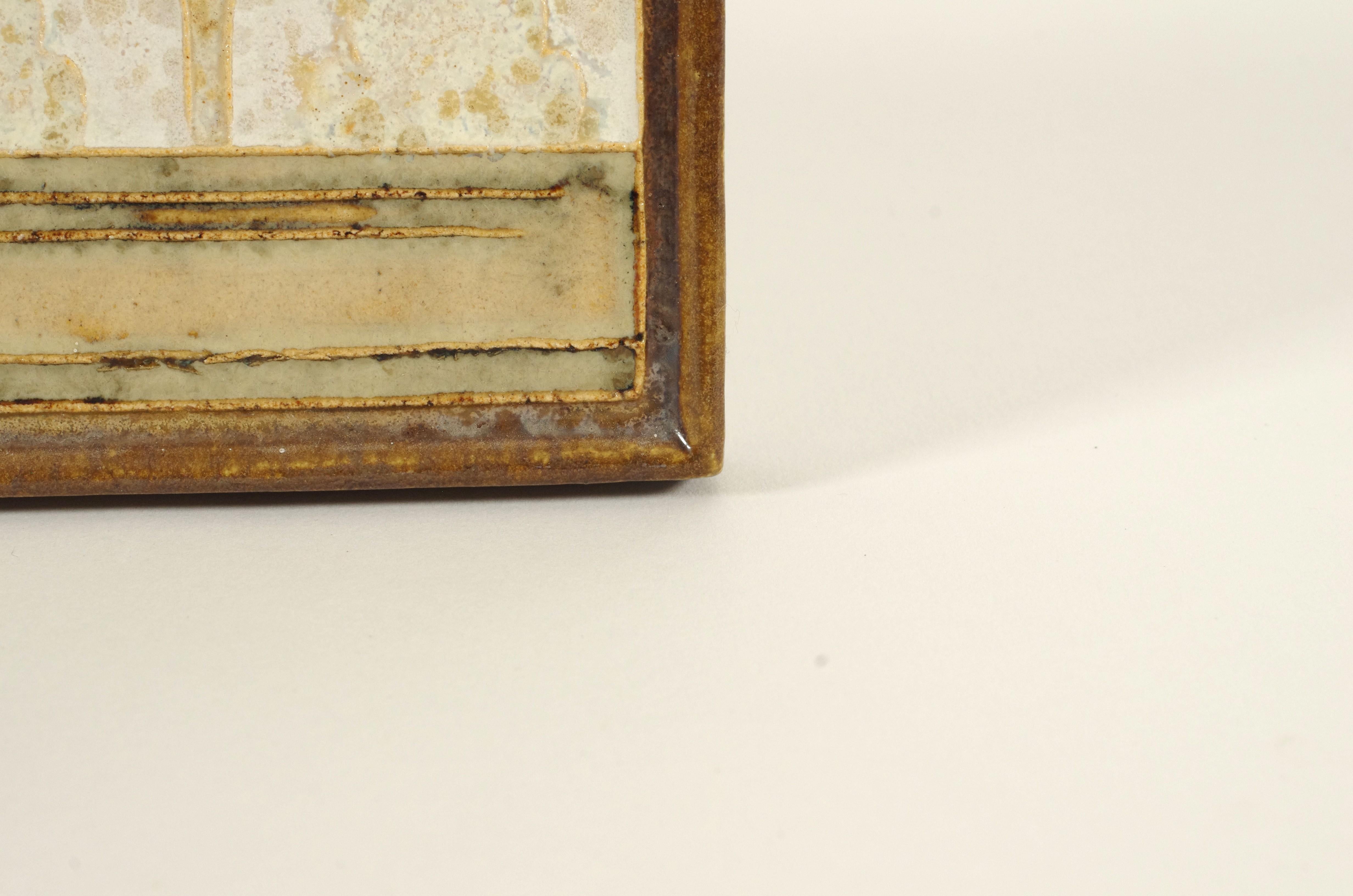 Cloisonné Tile with Pheasant by Bodart for Porceleyne Fles (Delft), post-1945 en vente 9