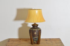 Cloisonne Vase of the Arts and Crafts Period mounted as a table lamp, ca. 1900