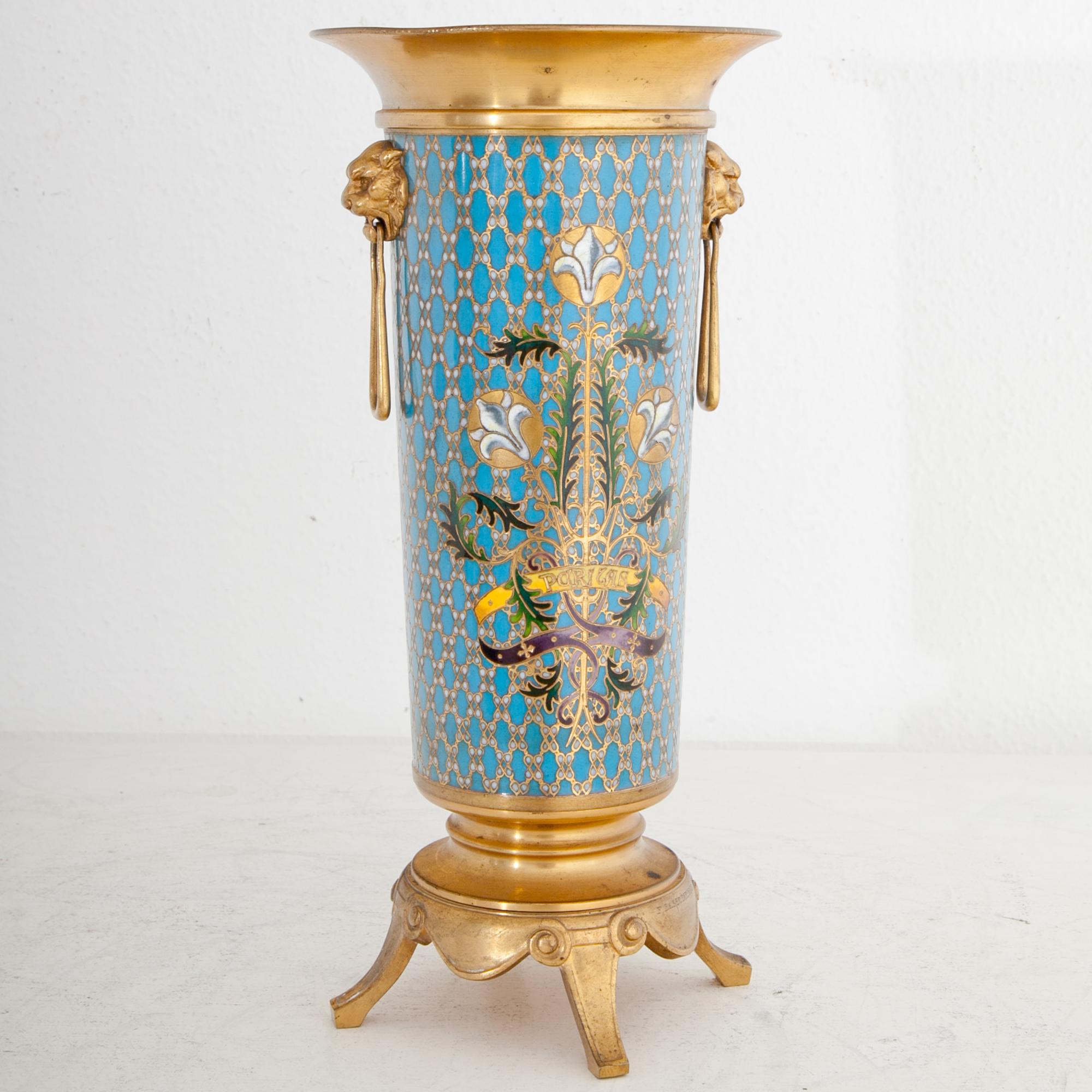 Cloisonné Vase, Signed Barbedienne, France, Second Half of the 19th Century 4