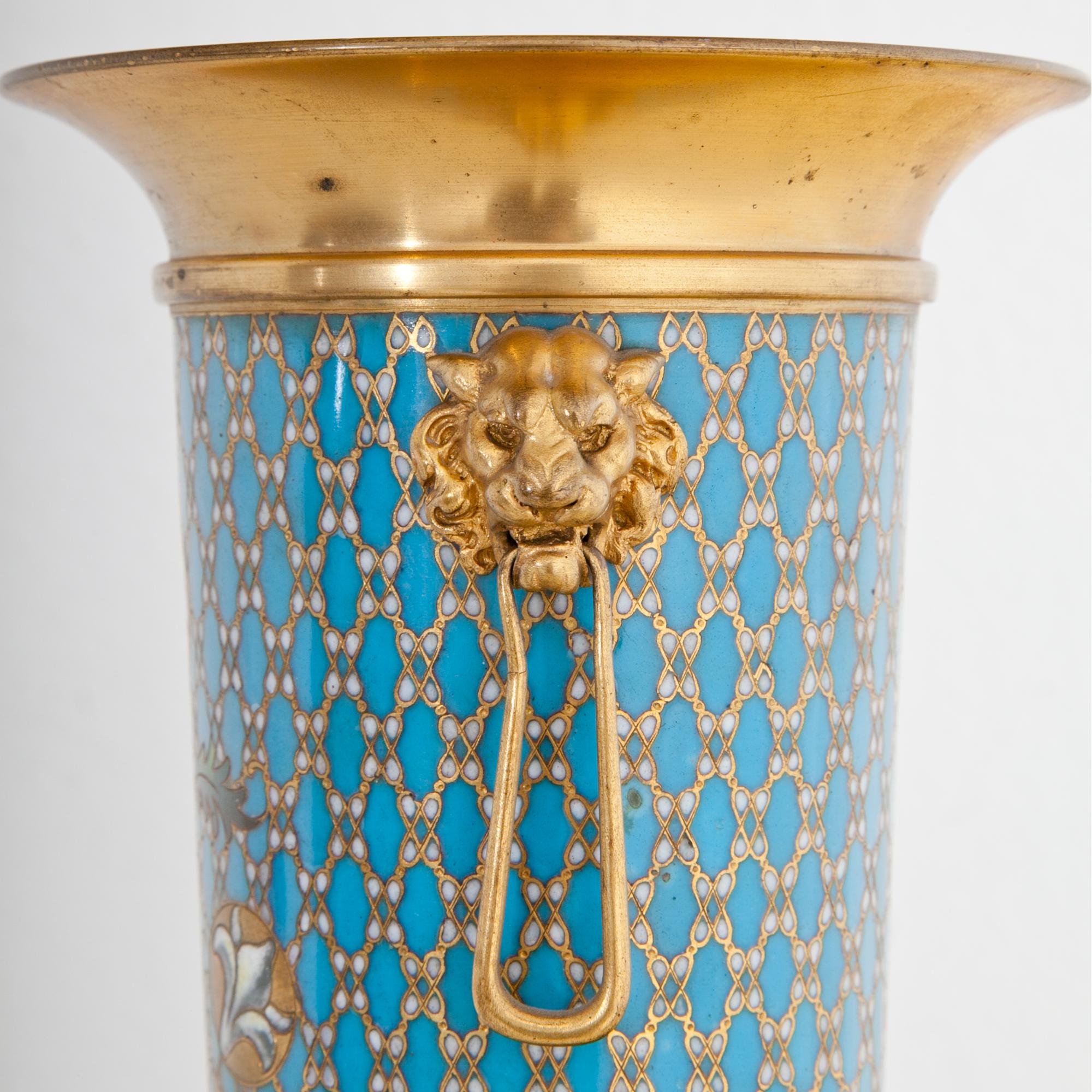 Cloisonné Vase, Signed Barbedienne, France, Second Half of the 19th Century 2