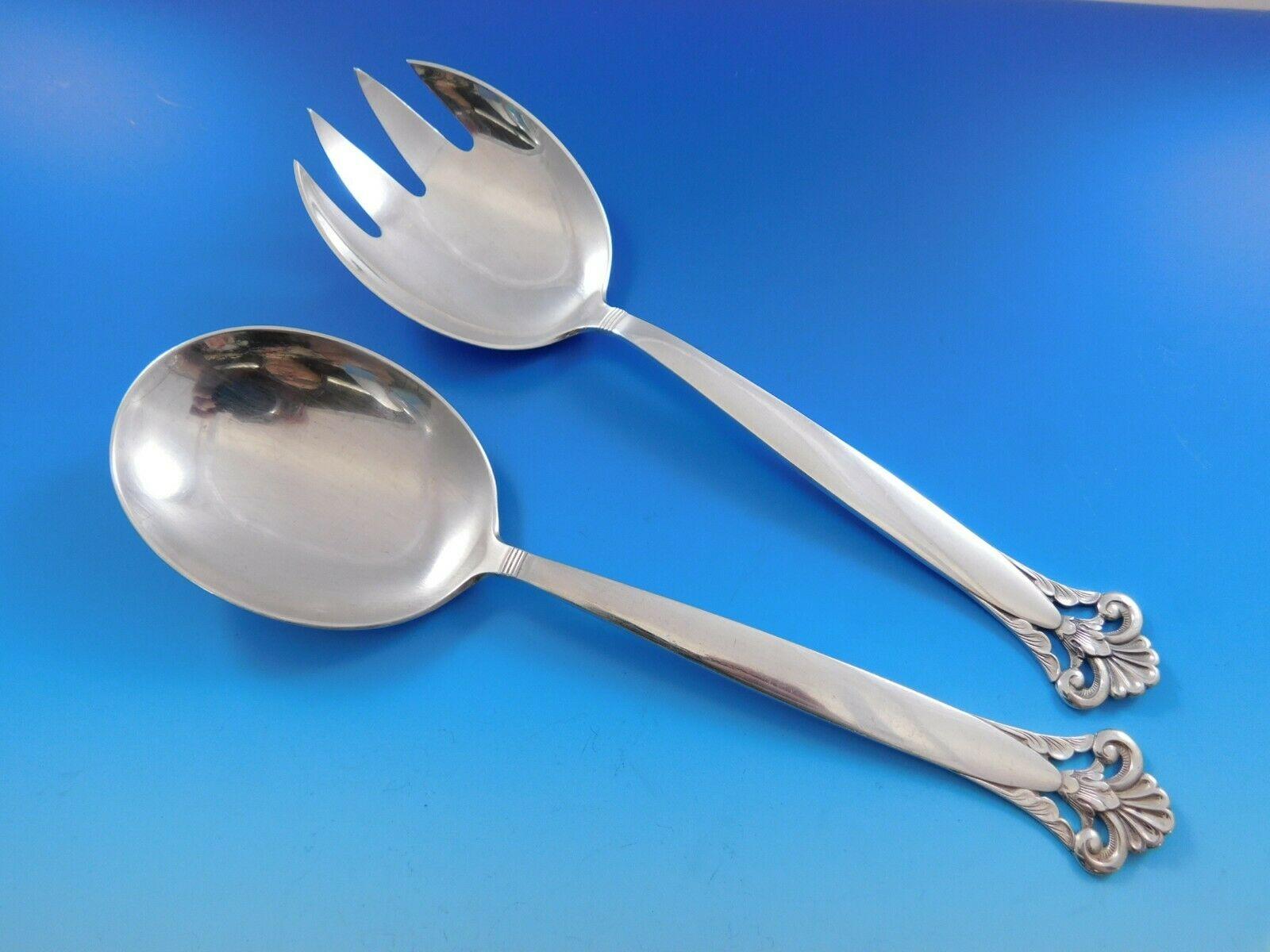 Norvégien Service de table en argent sterling Cloister par Marthinsen, 92 pièces, Norvège en vente