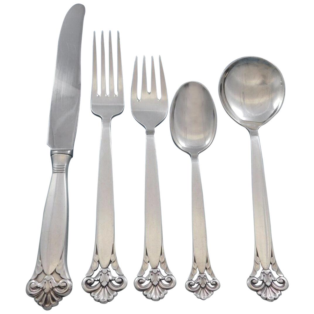 Cloister by Th. Marthinsen Sterling Silver Flatware Set Service 43 Pcs Dinner