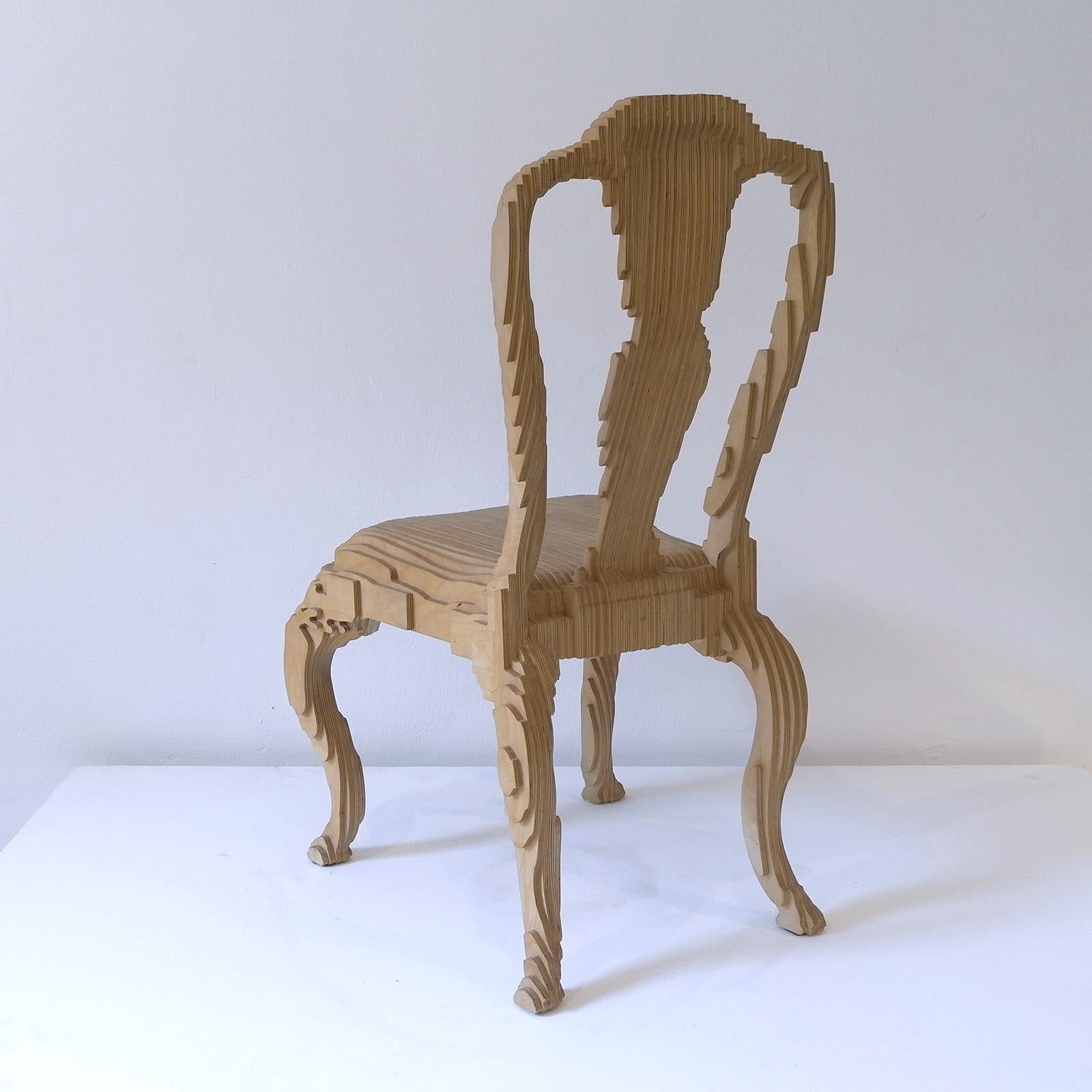 Clone-Stuhl aus Holz von Julian Mayor (Italienisch) im Angebot