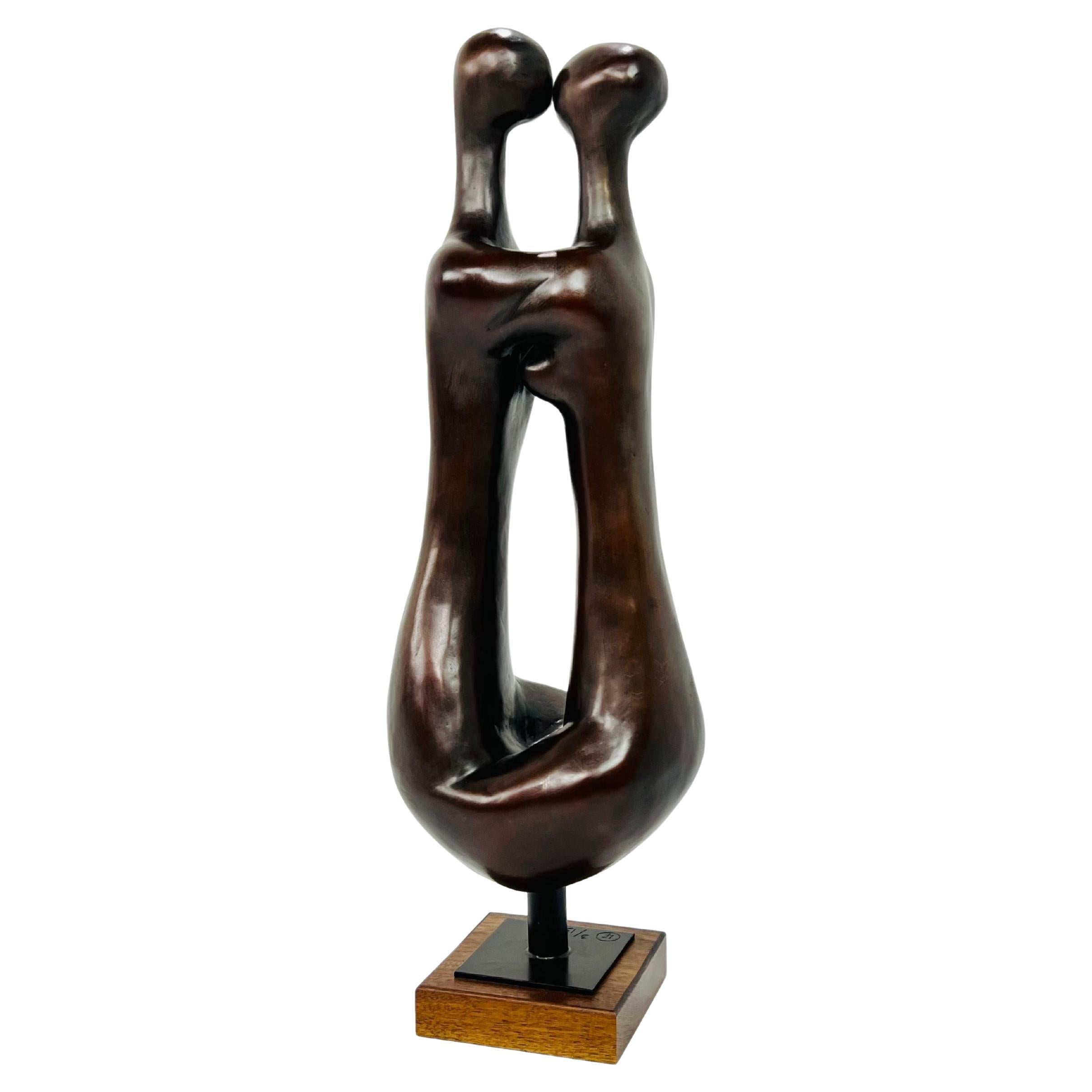 "Close Encounter" Bronze Sculpture by Lorand Fekete For Sale