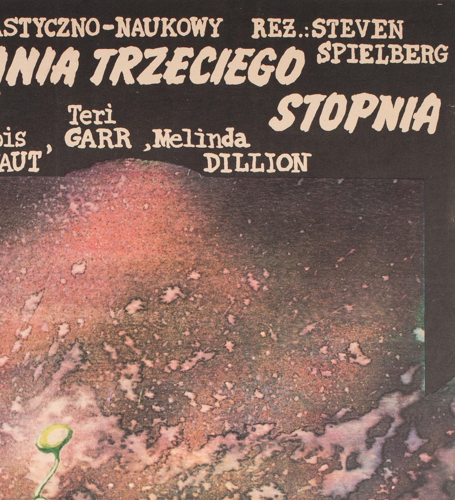 Carta Poster del film polacco Incontri ravvicinati del terzo tipo 1979, Pagowski