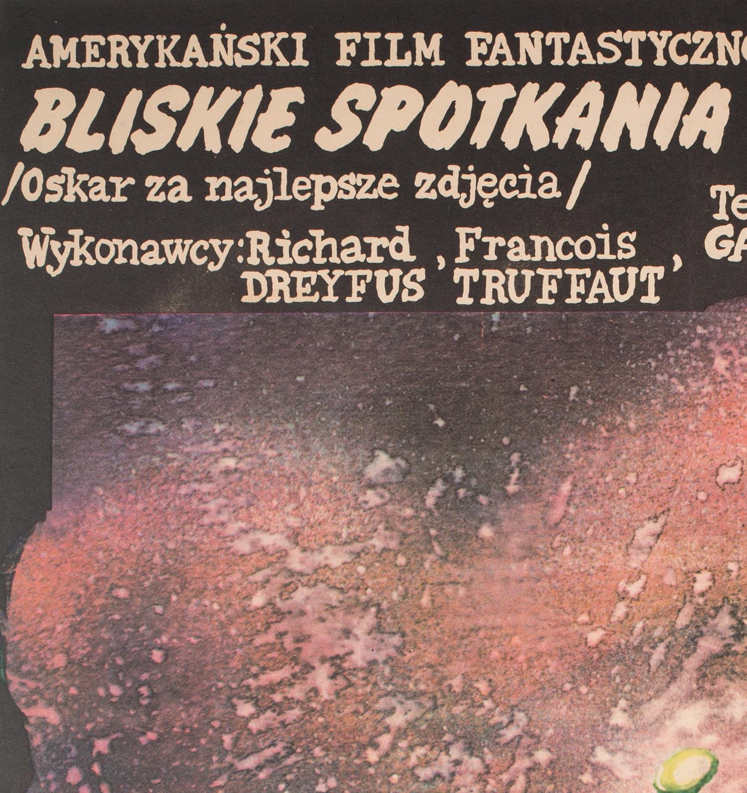 Rencontres du troisième type 1979 - Affiche de film polonais:: Pagowski 1