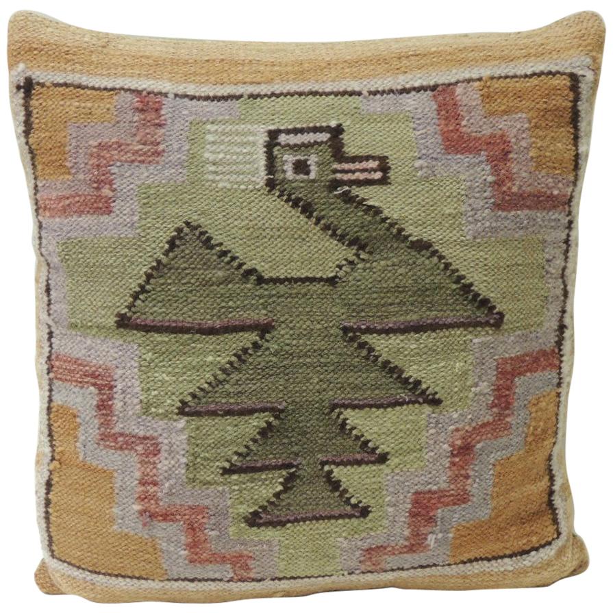 CLOSE OUT SALE: Vintage Woven South American Woven Kilim Decorative Pillow
