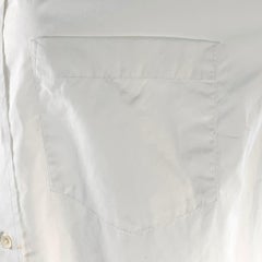 CLOSED Talla S Blanco Algodón Ecológico Sobredimensionado Un Bolsillo Vestido Camisero Midi