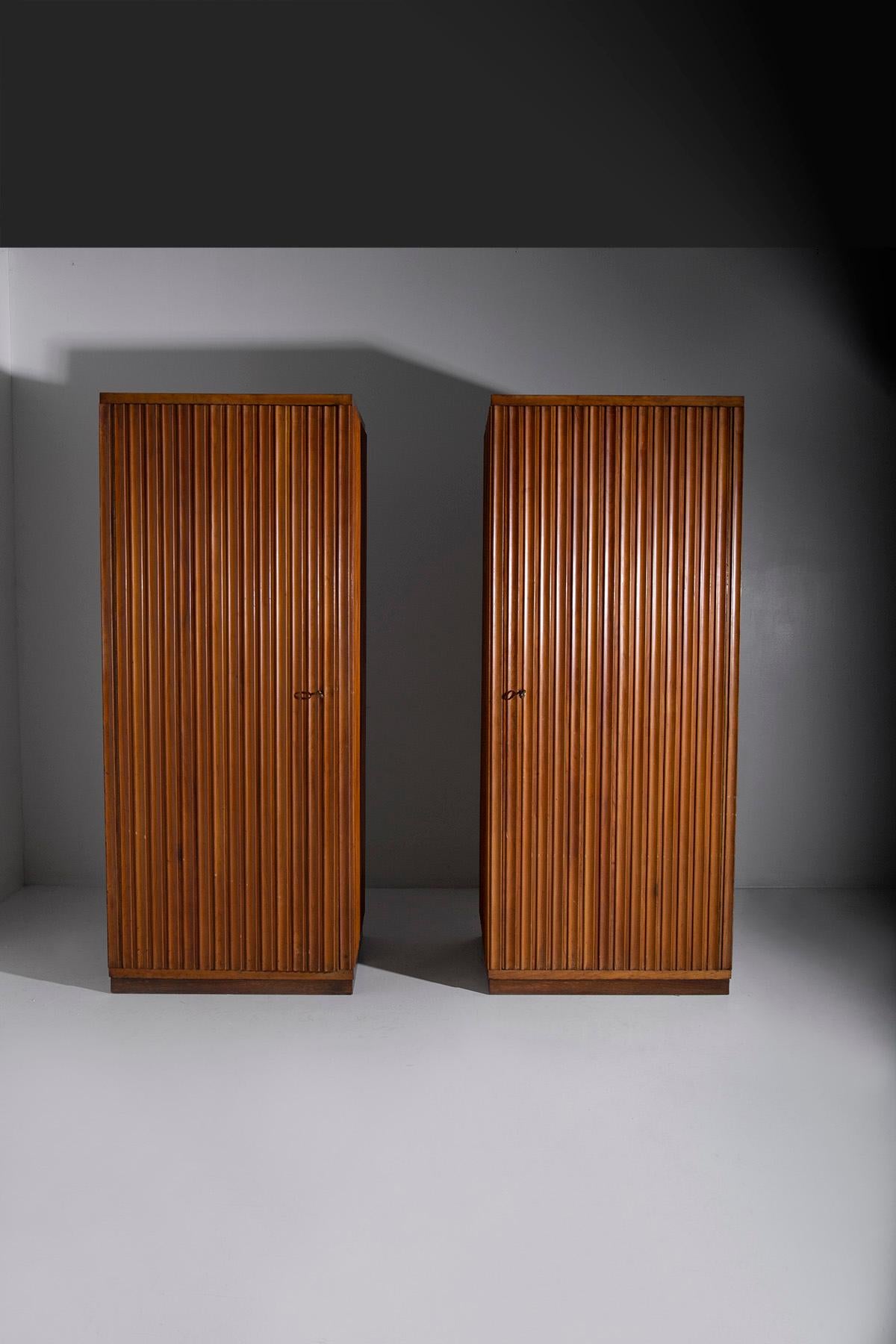 Mid-Century Modern Closet grissinato manifacture Fabbrica Armadio Triestina Attr. a Luigi Scremin