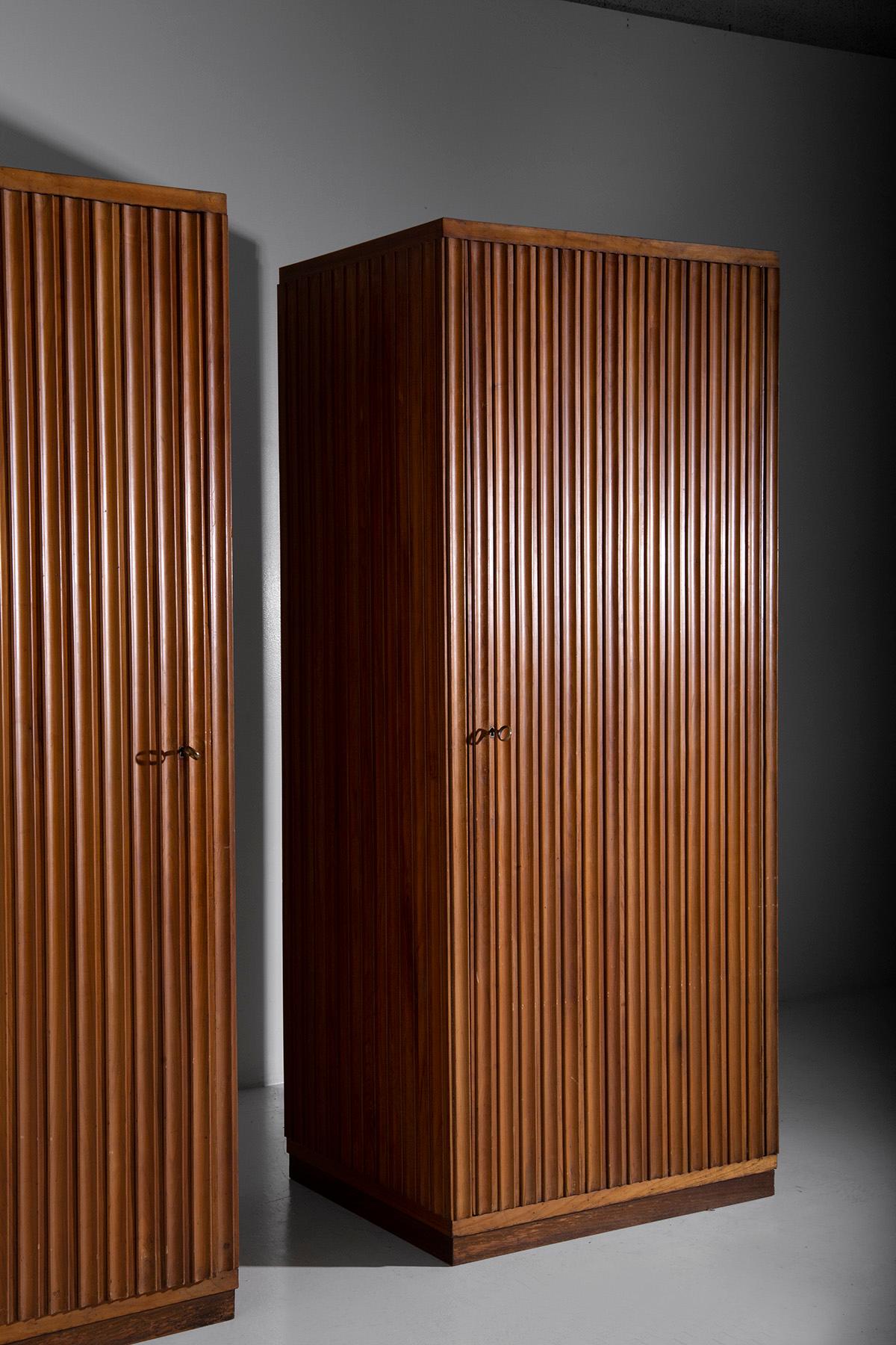 Mid-20th Century Closet grissinato manifacture Fabbrica Armadio Triestina Attr. a Luigi Scremin