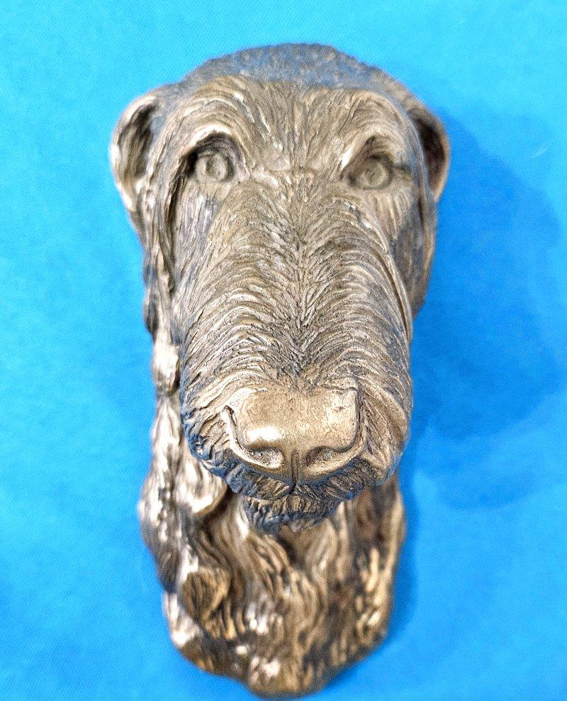 CLOSING SALE  Scottish Deerhound or Sighthound Wall Sculpture/Dog Bust 2
