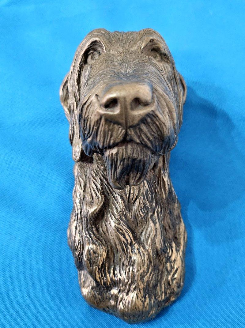 CLOSING SALE  Scottish Deerhound or Sighthound Wall Sculpture/Dog Bust 4
