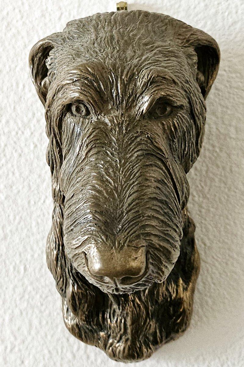 Mid-Century Modern CLOSING SALE  Scottish Deerhound or Sighthound Wall Sculpture/Dog Bust