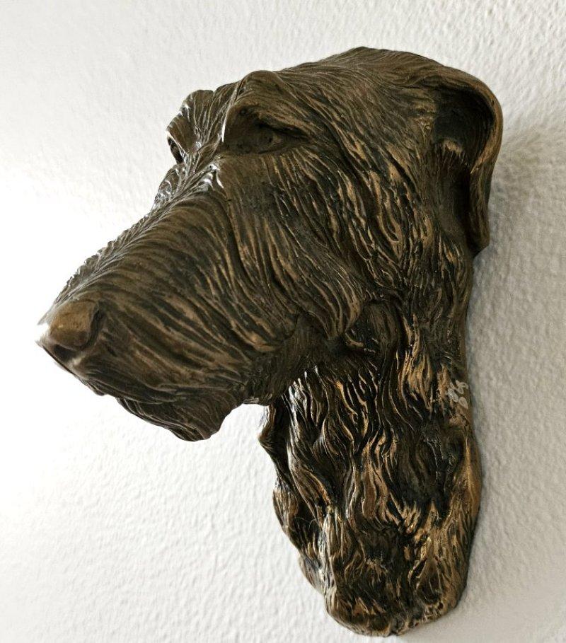 Other CLOSING SALE  Scottish Deerhound or Sighthound Wall Sculpture/Dog Bust