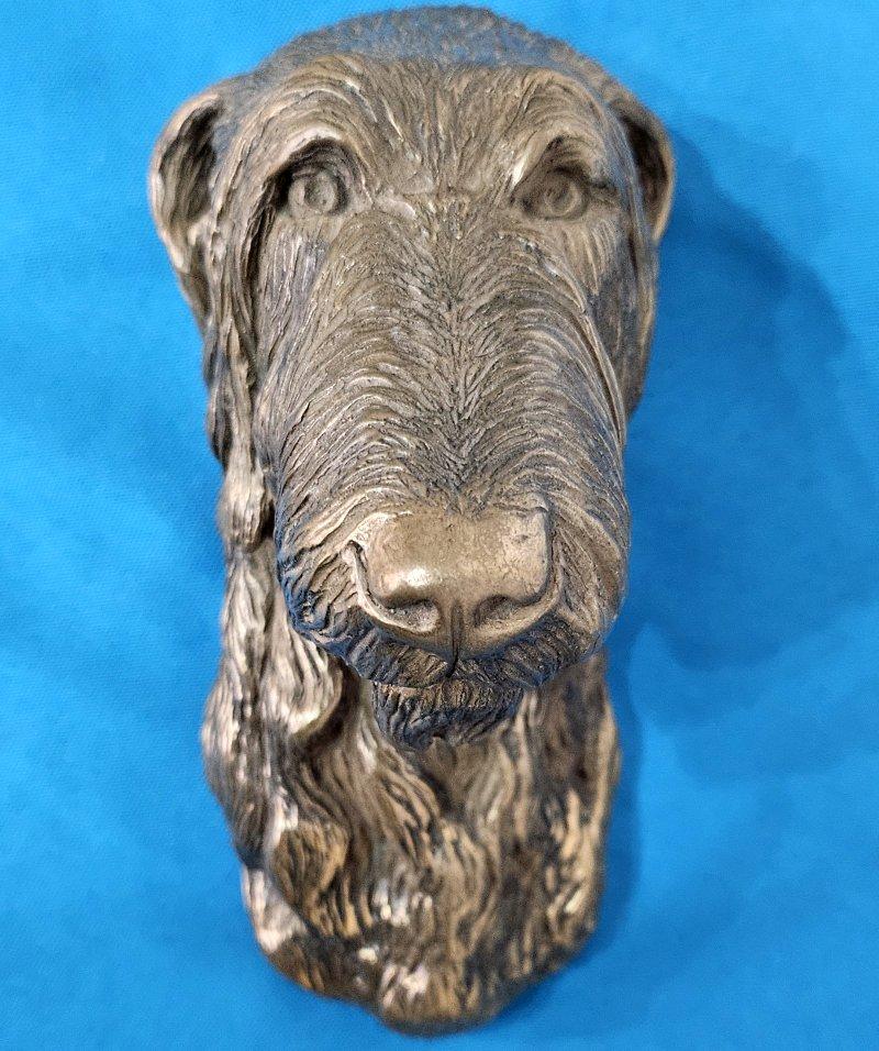 CLOSING SALE  Scottish Deerhound or Sighthound Wall Sculpture/Dog Bust 1