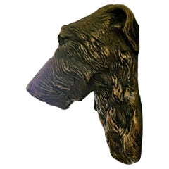 CLOSING SALE  Scottish Deerhound or Sighthound Wall Sculpture/Dog Bust
