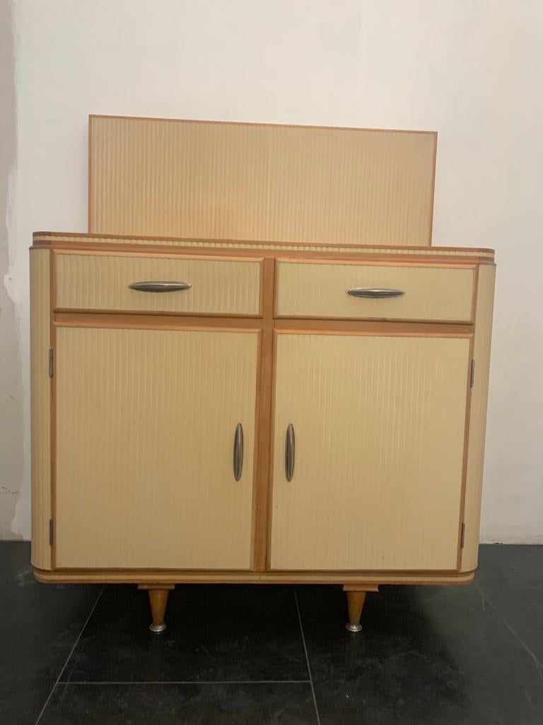 Cloth & Linoleum Sideboard from T.M., 1950s In Good Condition In Montelabbate, PU