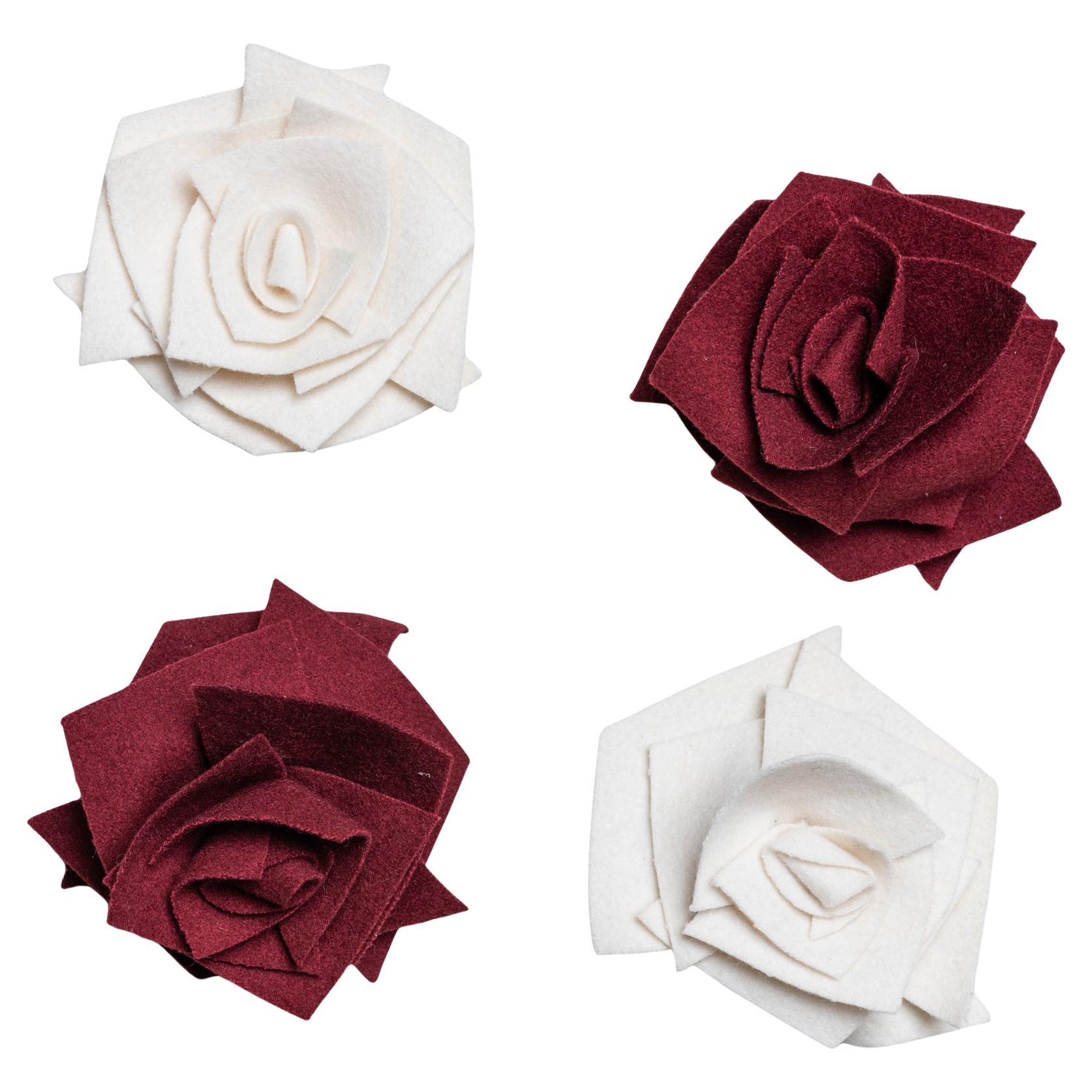 Cloth Roses for Curtain Decoration