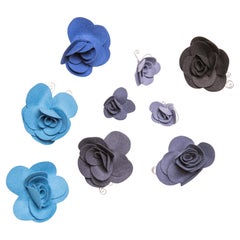 Rosas de tela para decorar cortinas