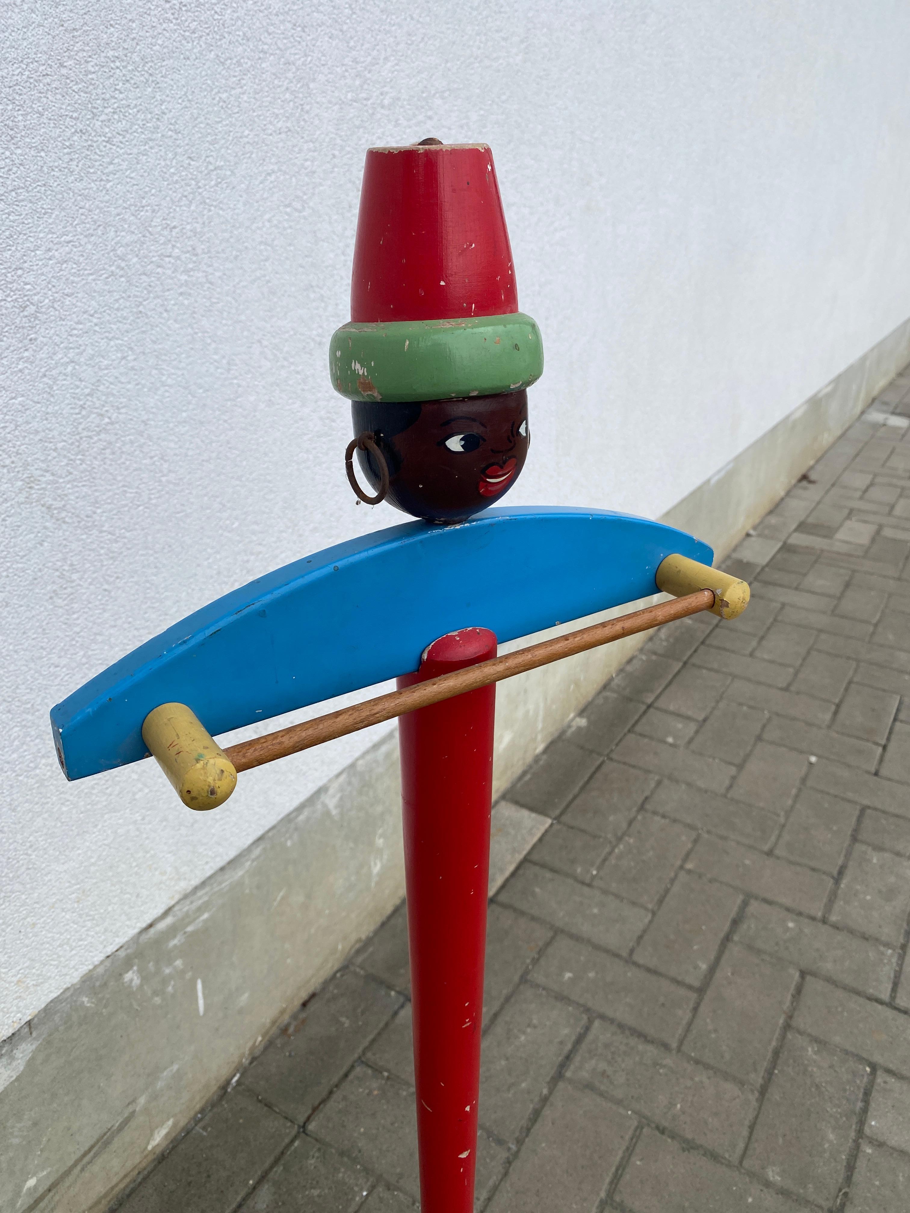 Valet de chambre par Suzanne Bonnichon pour Jacques Adnet (H102cm) circa 1940/1950 Bon état - En vente à Mouscron, WHT