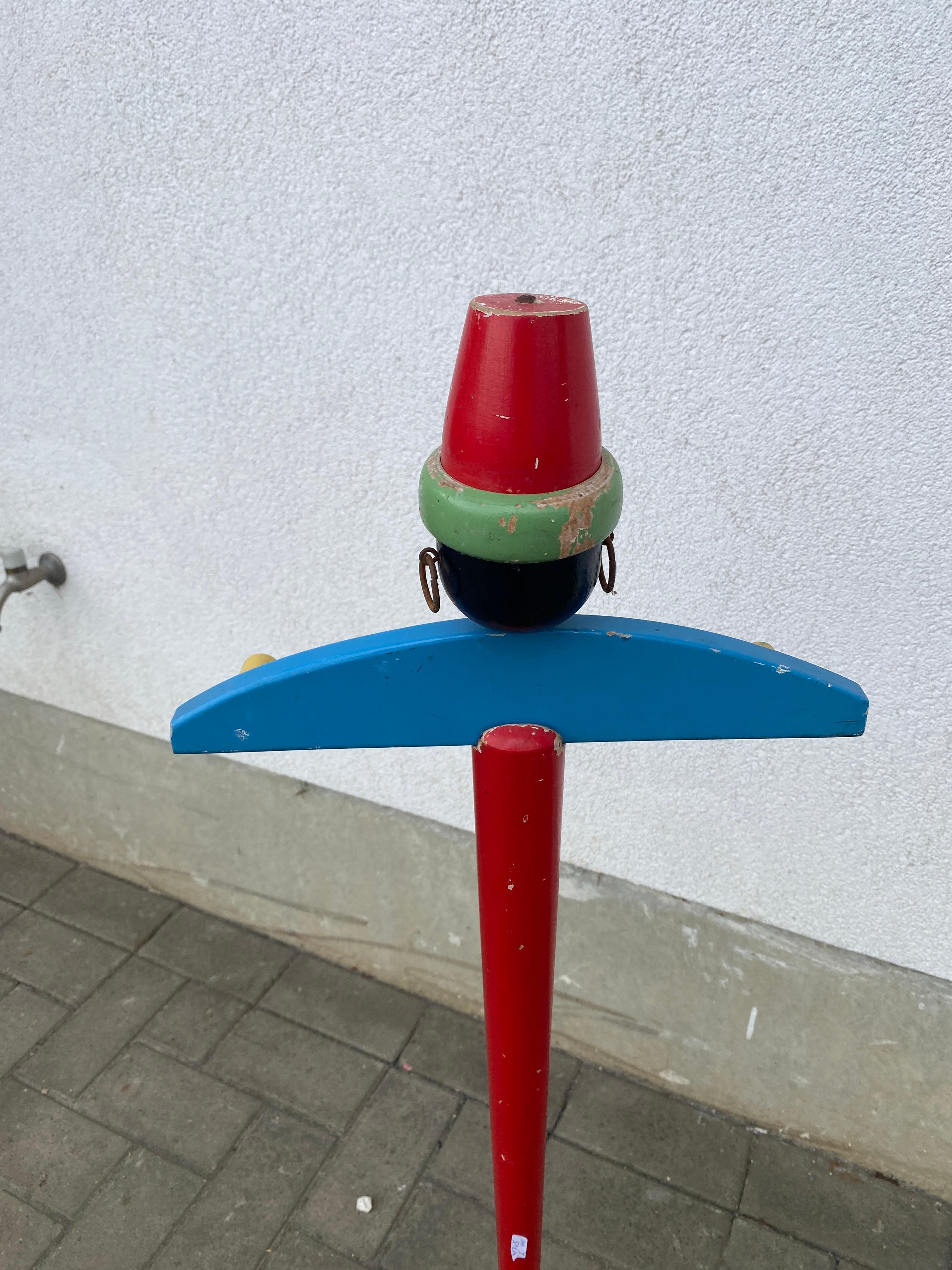 Hêtre Valet de chambre par Suzanne Bonnichon pour Jacques Adnet (H102cm) circa 1940/1950 en vente