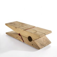 Banc en cèdre de taille moyenne Clothespin