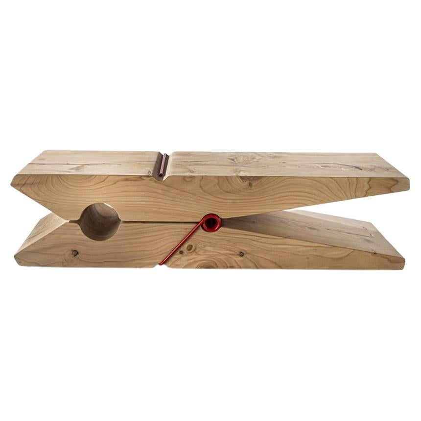 Banc en cèdre de taille moyenne Clothespin