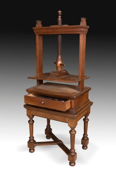 Clothing Press in Oak Wood, Holland, 19th Century