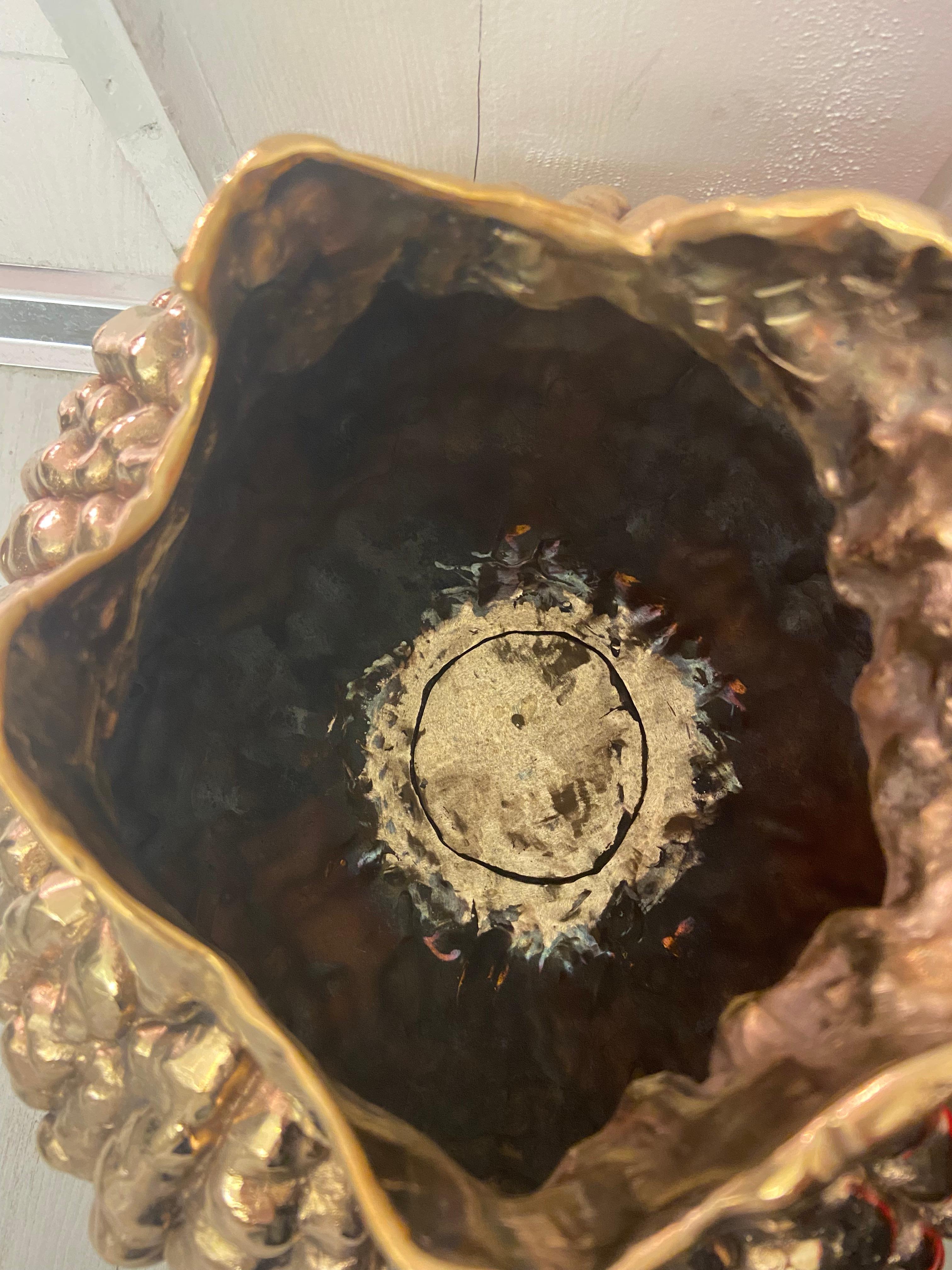 Clotilde Ancarani Bubble Bronze Vase  For Sale 2