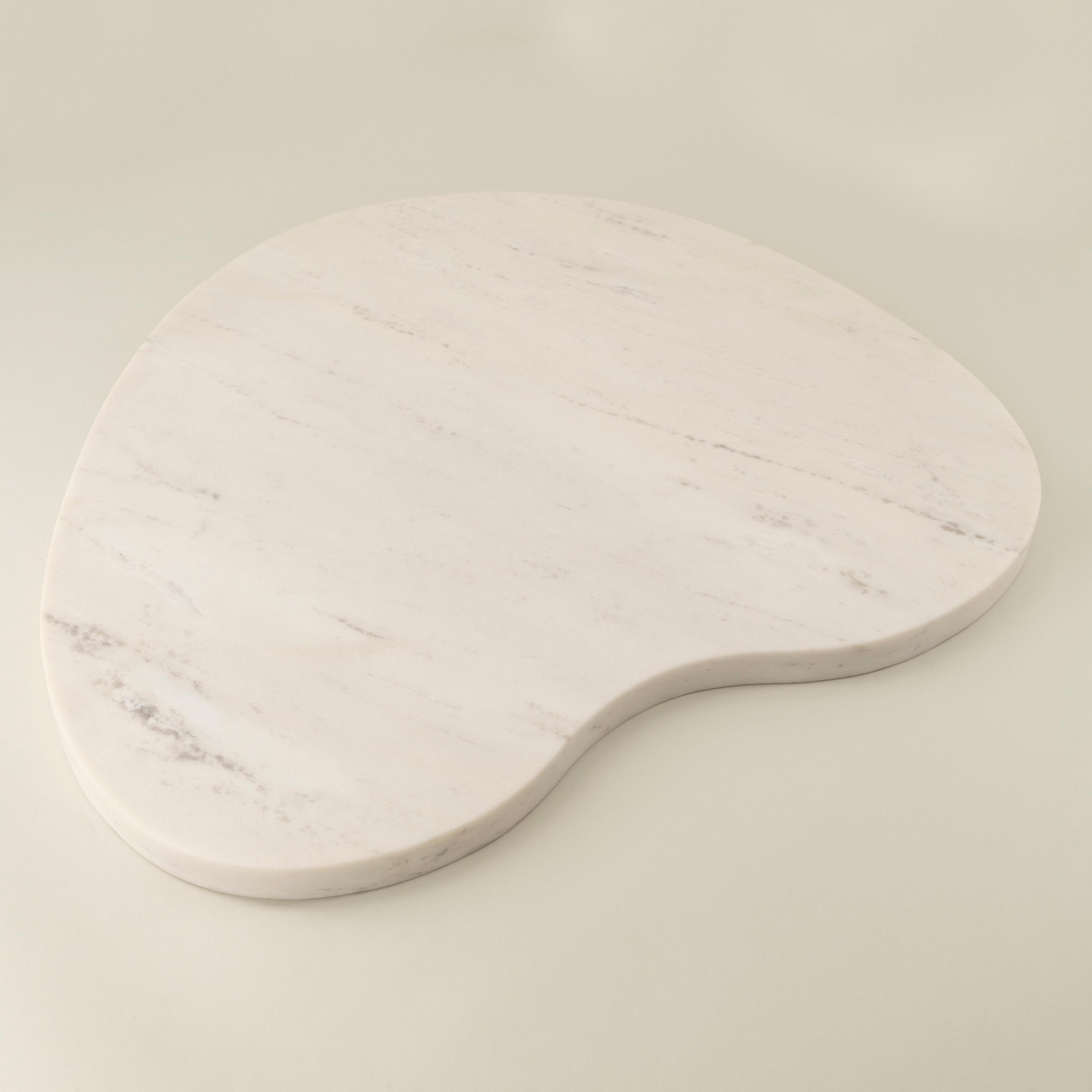 Mexican Handmade Clotilde Marble Serving Tray For Sale 1