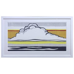 "Cloud and Sea" exhibition poster, Museum Ludwig Köln after Roy Lichtenstein,