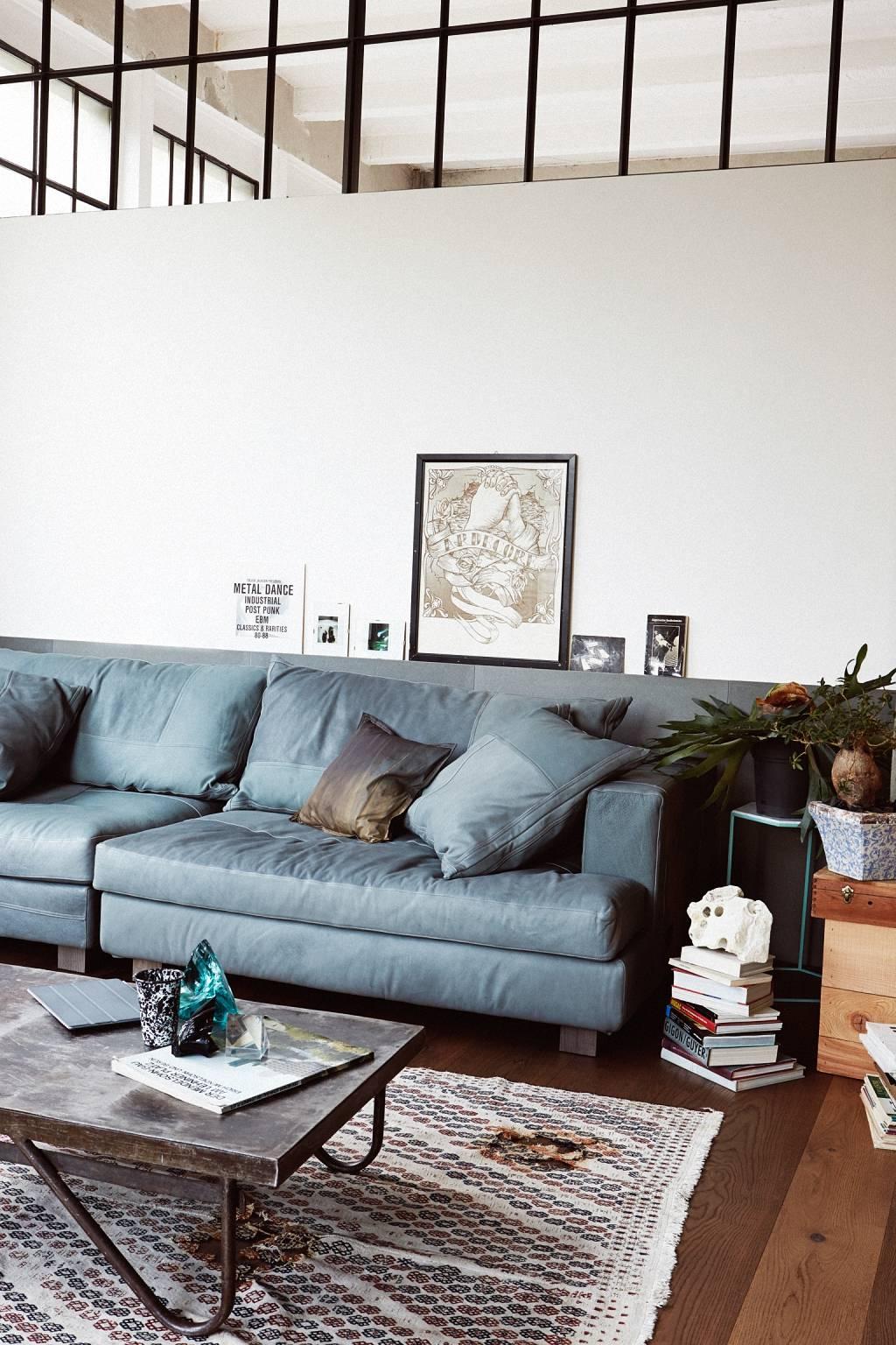 Dreisitziges Leders Sofa „Cloud Atlas“ mit Faser oder Gänseblümchen von Moroso, Diesel (Moderne)