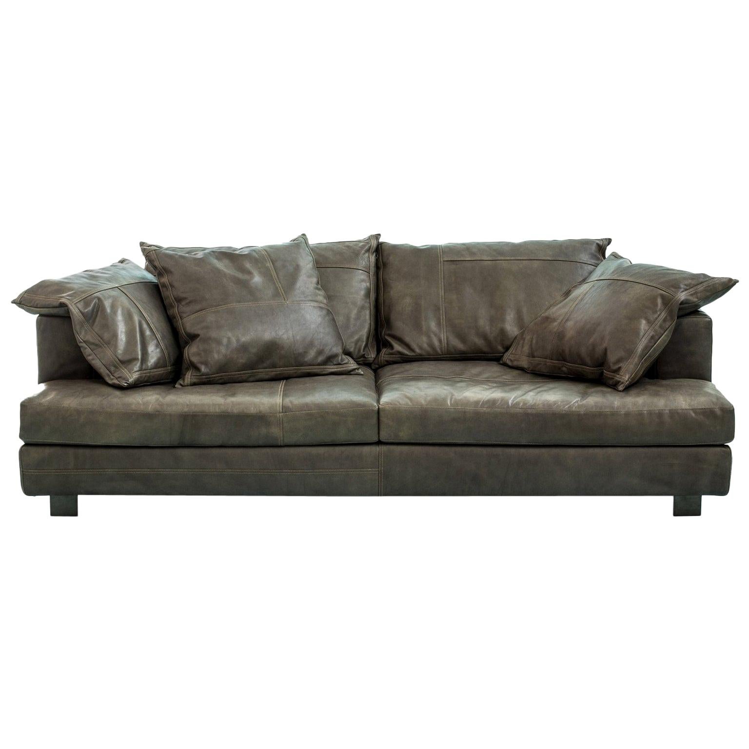 "Cloud Atlas" Three-Seat Leather Sofa with Fiber or Goose by Moroso, Diesel