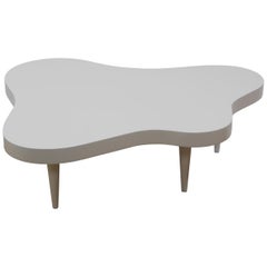 Cloud Cocktail Table in White Lacquer by Gilbert Rohde