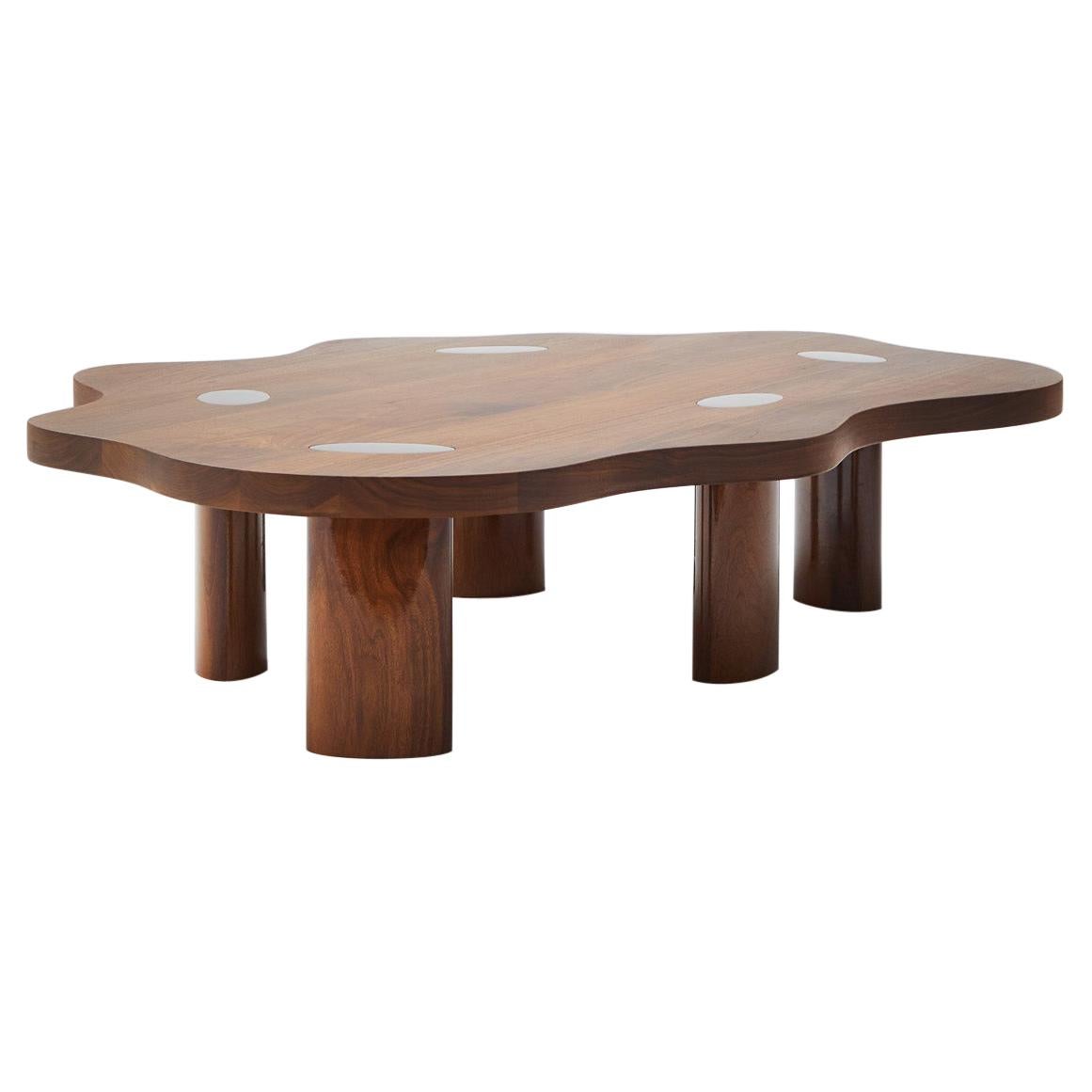 Cloud Coffee Table Large in Walnut by Louise Liljencrantz, Sweden For Sale