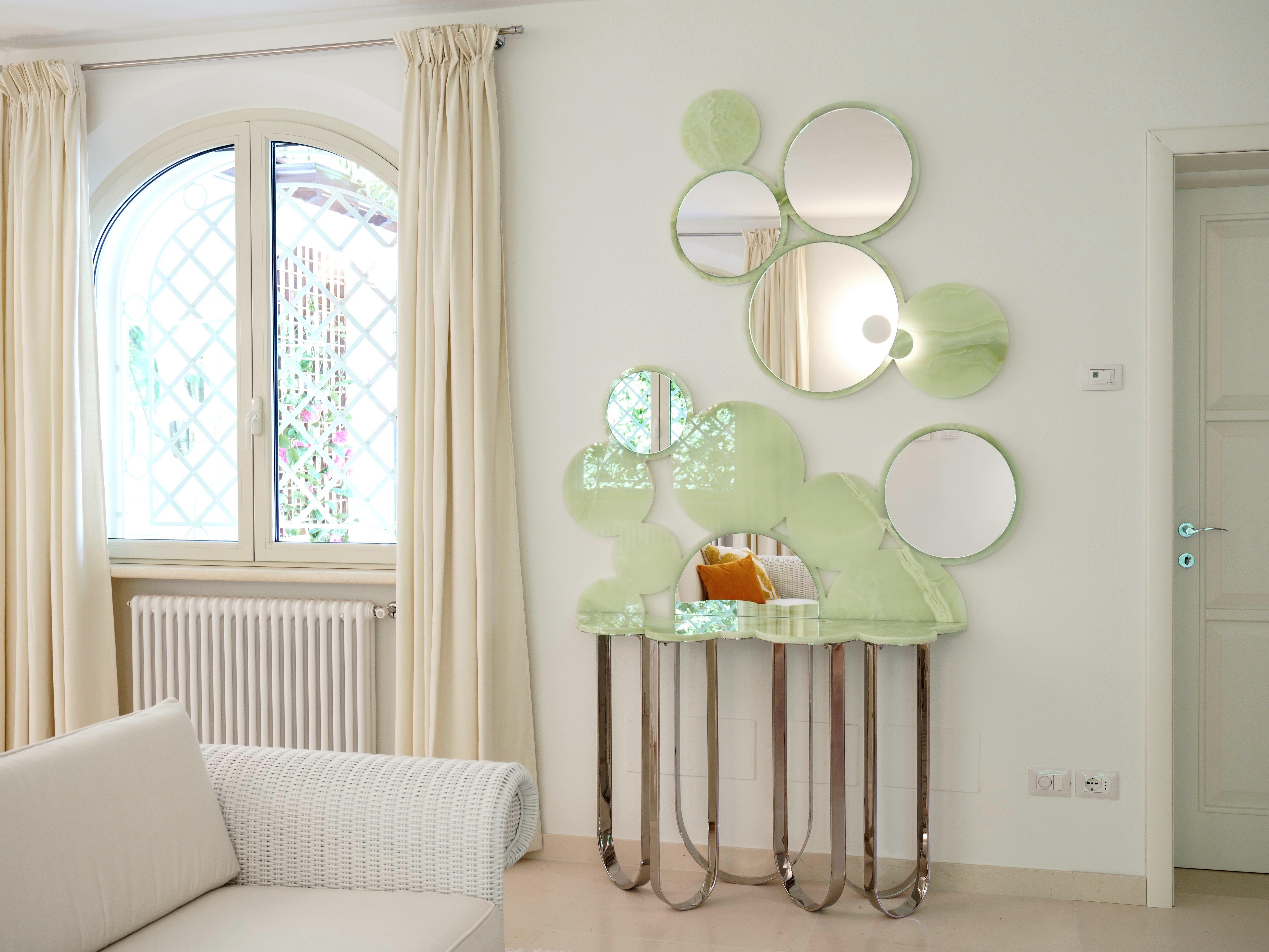 Cloud konsolentisch aus kristallglas und edelstahl von Barberini & Gunnell im Zustand „Neu“ im Angebot in Geneve, CH