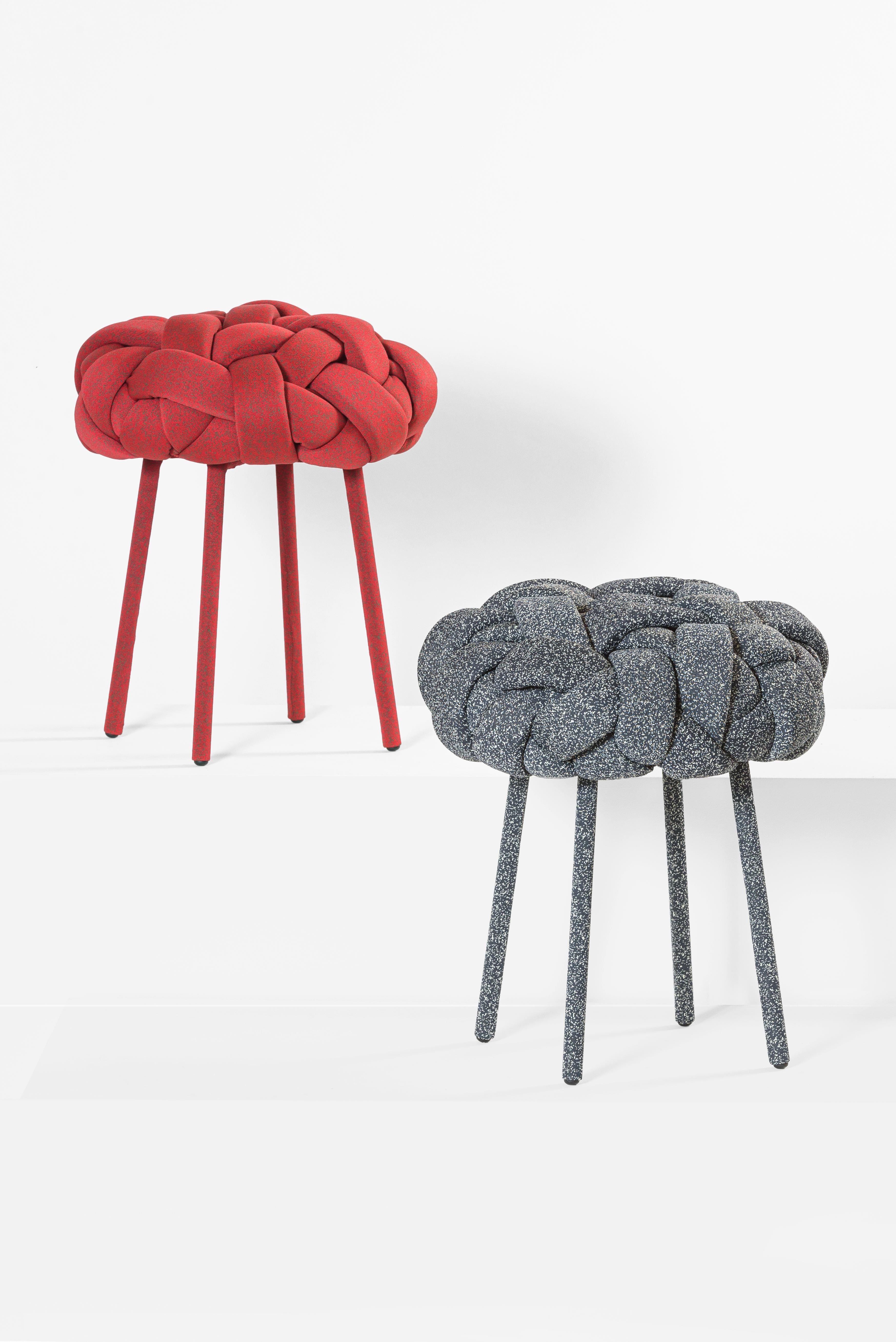 red cloud around stool