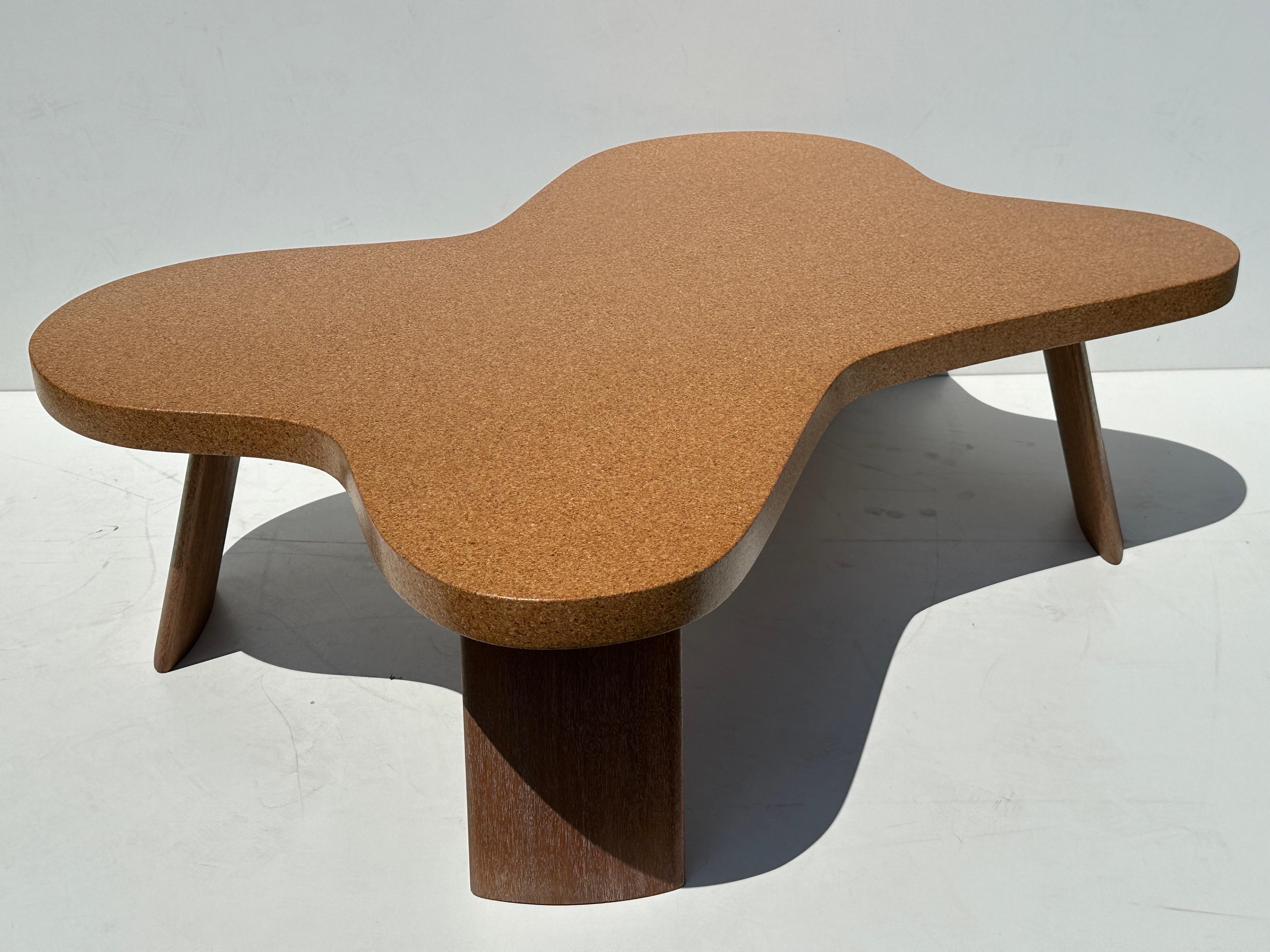 “Cloud” Cork Coffee Table In Good Condition For Sale In North Hollywood, CA