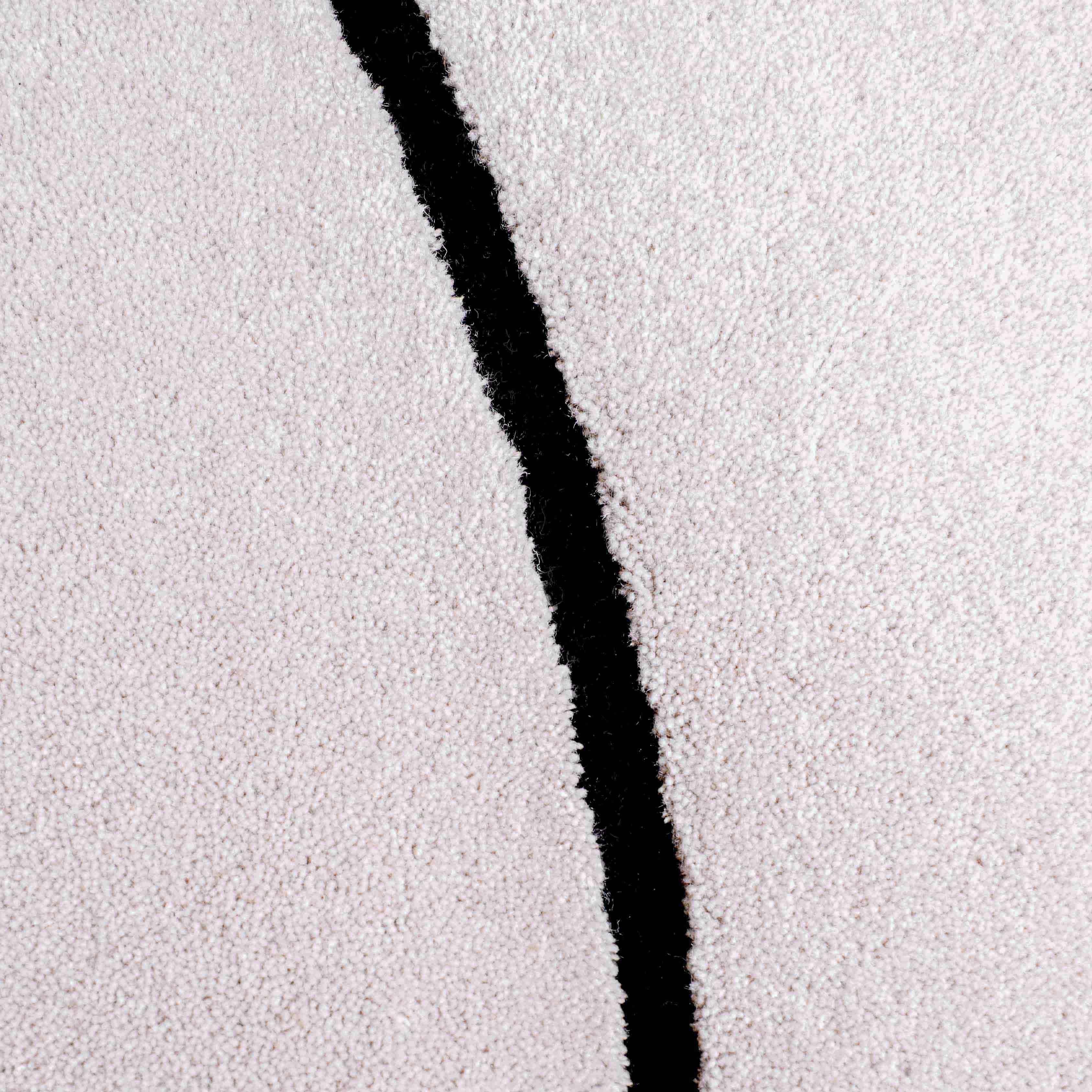 Wolke Grau Squiggle Teppich aus neuseeländischer Wolle von Okej Studio (amerikanisch) im Angebot
