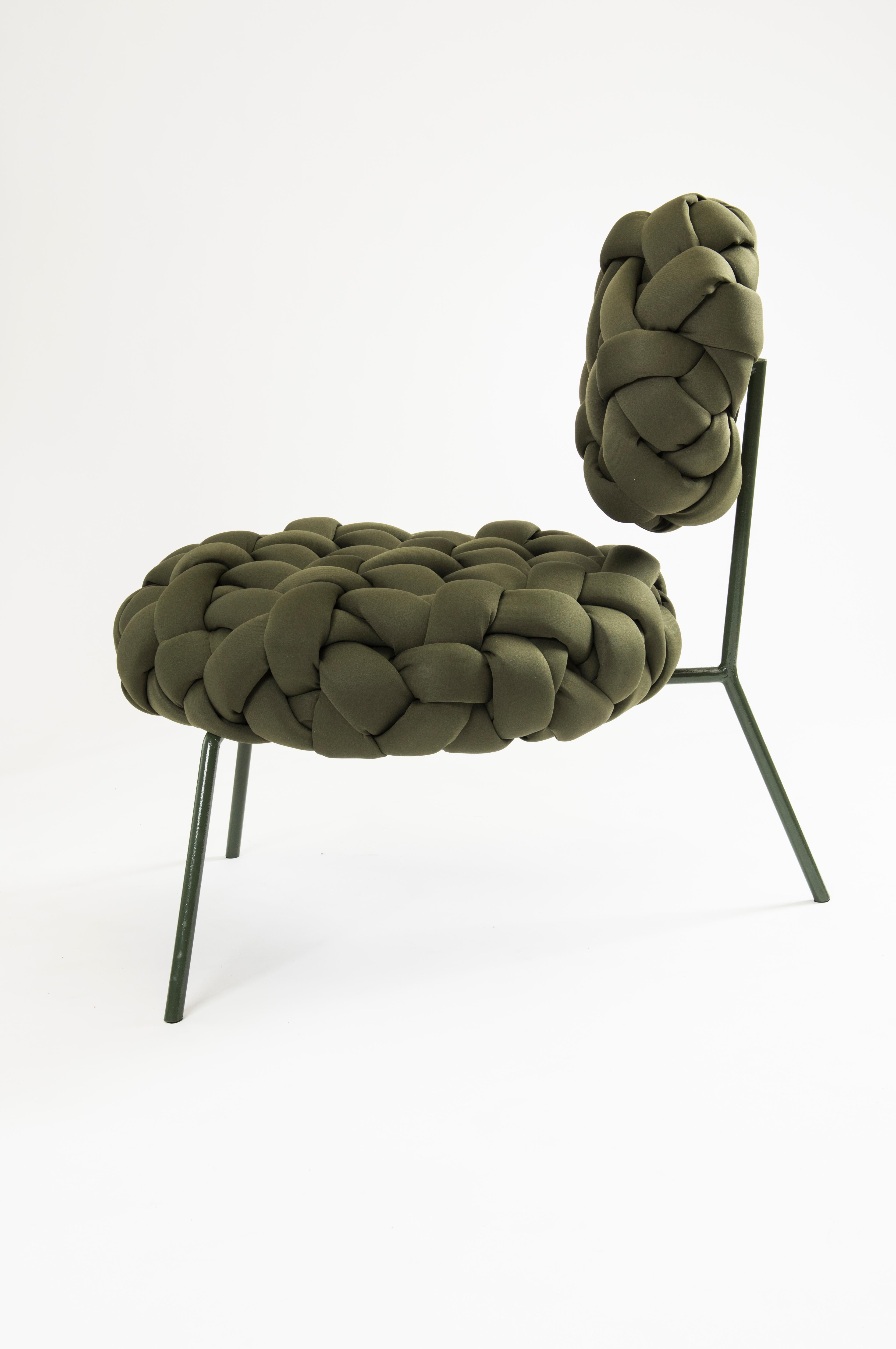 Brazilian Cloud Lounge Chair, Handmade Upholstery in Neoprene For Sale