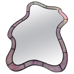 Cloud Mirror in Rose Quartz