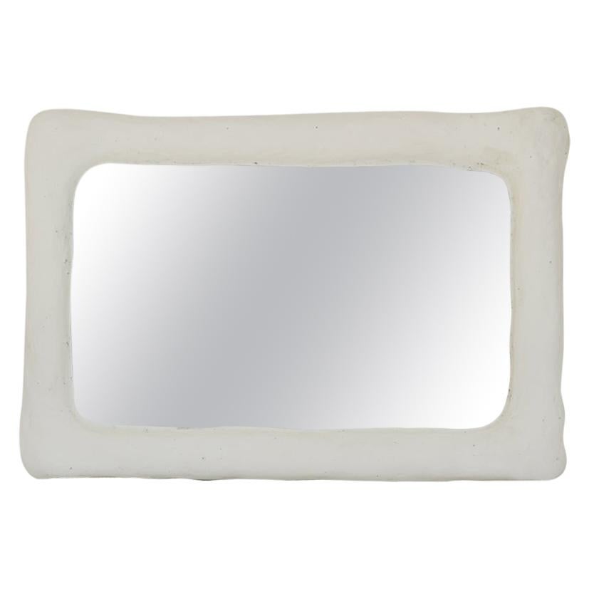 Cloud Mirror Made with Plaster and Reclaimed Mirror at 1stDibs white
