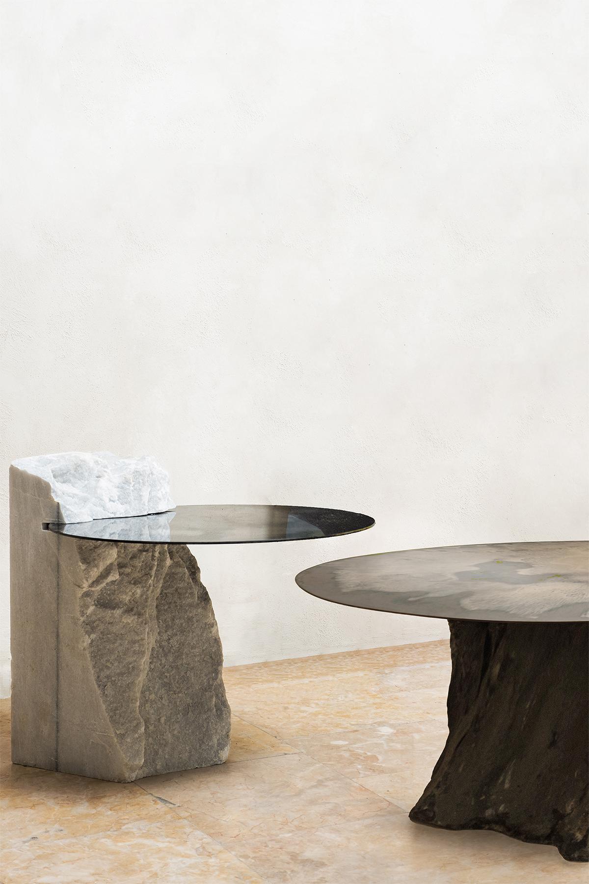 Turc Table d'appoint Miroir nuageux par Homa en vente