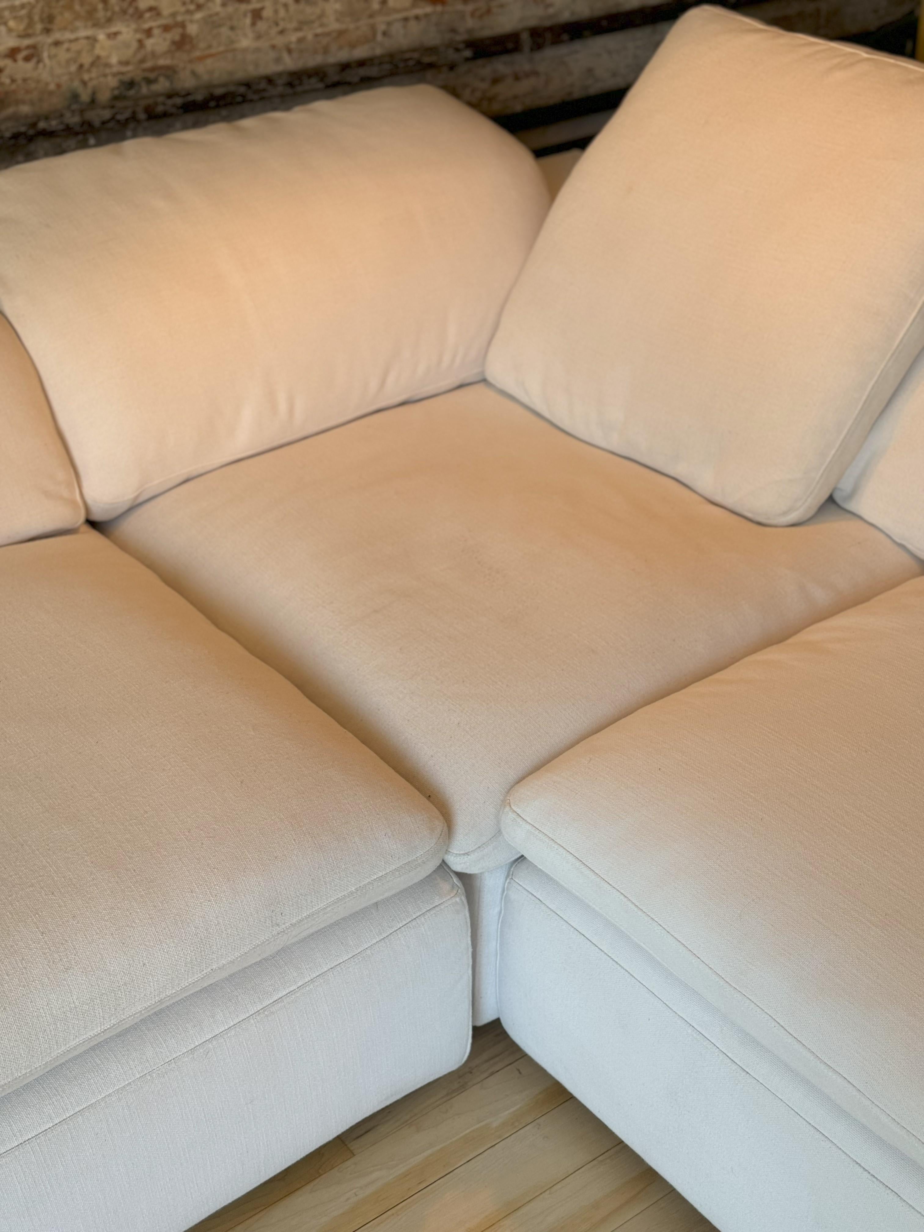 American Cloud Modular 5-Piece Sofa-Chaise Sectional By Restoration Hardware For Sale